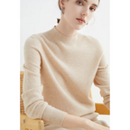 Damestrui luxe cashmere trui met hoge hals voor casual & op kantoor - gezellige en elegante breiwerk voor dagelijks gebruik