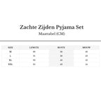 5-delige zwarte satijnen pyjama set - luxe sleepwear met kant