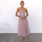 Midi tulle jurk - verfijnde avondkleding voor dames