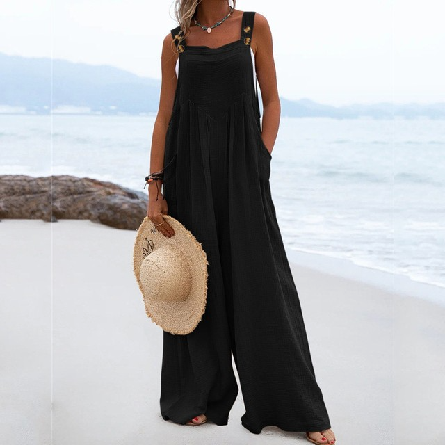 Jumpsuit - trendy casual damesoverall met zakken