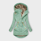 Winter parka jas - stijlvolle dames gewatteerde jacket met bontvoering