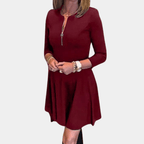 A-lijn jurk met ronde hals - stijlvolle damesjurk