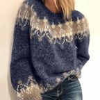 Chunky gebreide trui - gezellige dames pullover