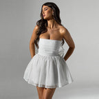 Strapless feestjurk - elegante korte jurk voor dames