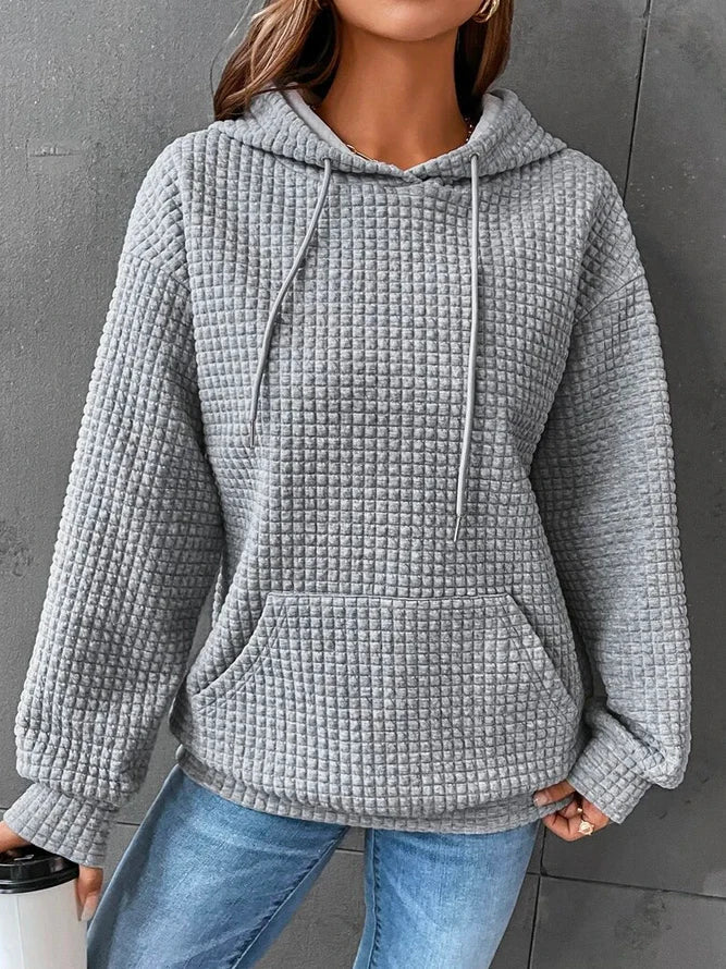 Gevoerde hoodie - casual damespullover