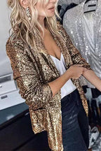 Dames sequin blazer - elegante avondjas met stijl voor bijzondere gelegenheden