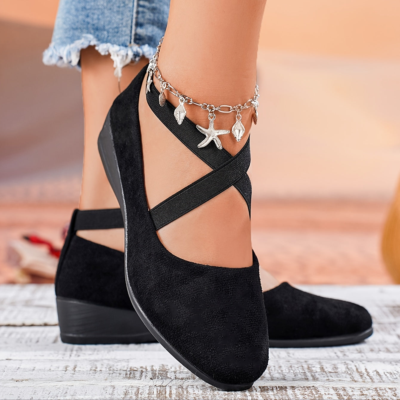 Dames klassieke ballerina's - chique cross strap ontwerp voor dagelijkse casual stijl