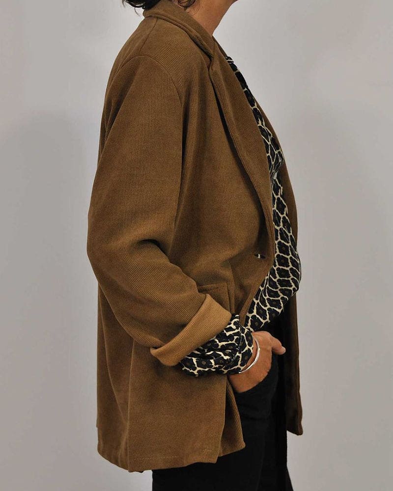 Dames geprinte blouse - button-up shirt