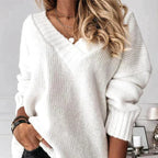 Gebreide oversized trui - breipullover voor dames