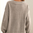 Gebreide oversized trui - breipullover voor dames
