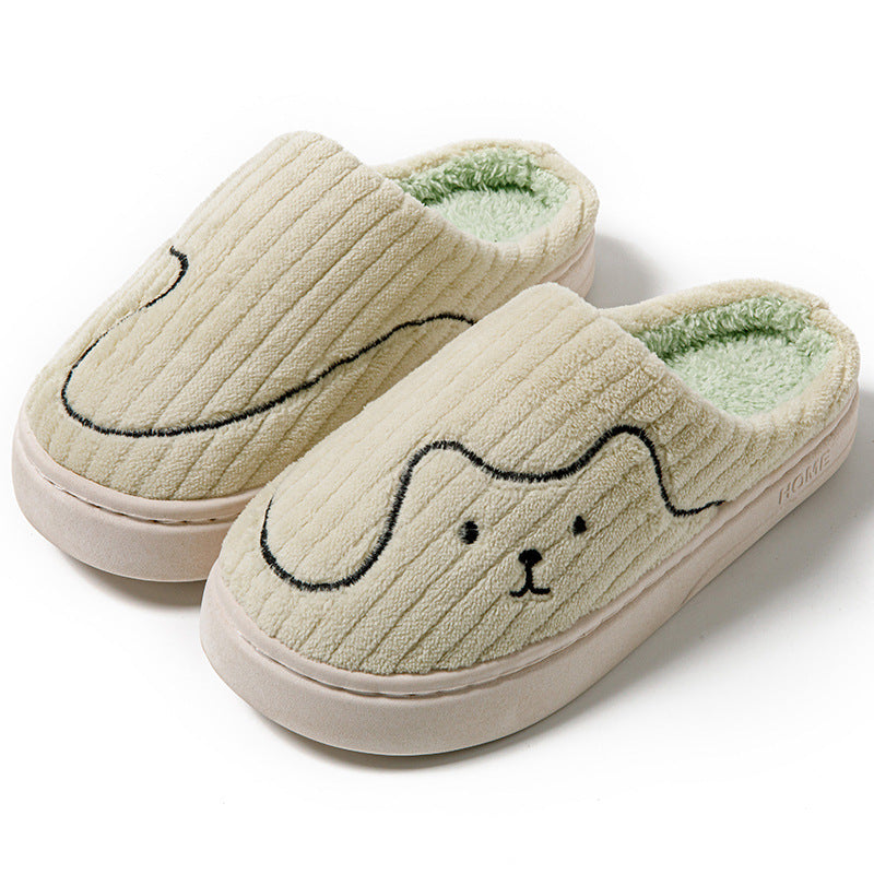 Warme pantoffels - dames huis slippers met schattig dierenmotief en zachte voering - Bakkermode.nl