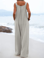 Dames lichte overall relaxed fit strandmode - stijlvolle zomer jumpsuit voor casual uitjes
