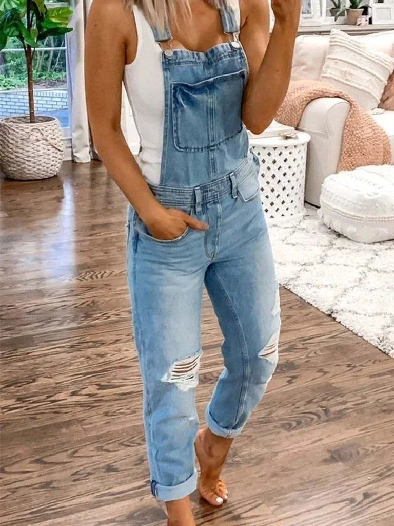 Denim dungarees - stijlvolle casual dames overalls