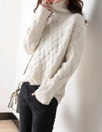 Oversized wintertrui - gezellige dames soft knit gebreide sweater