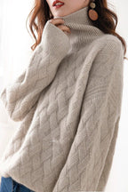 Oversized wintertrui - gezellige dames soft knit gebreide sweater