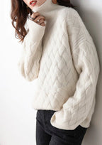 Oversized wintertrui - gezellige dames soft knit gebreide sweater