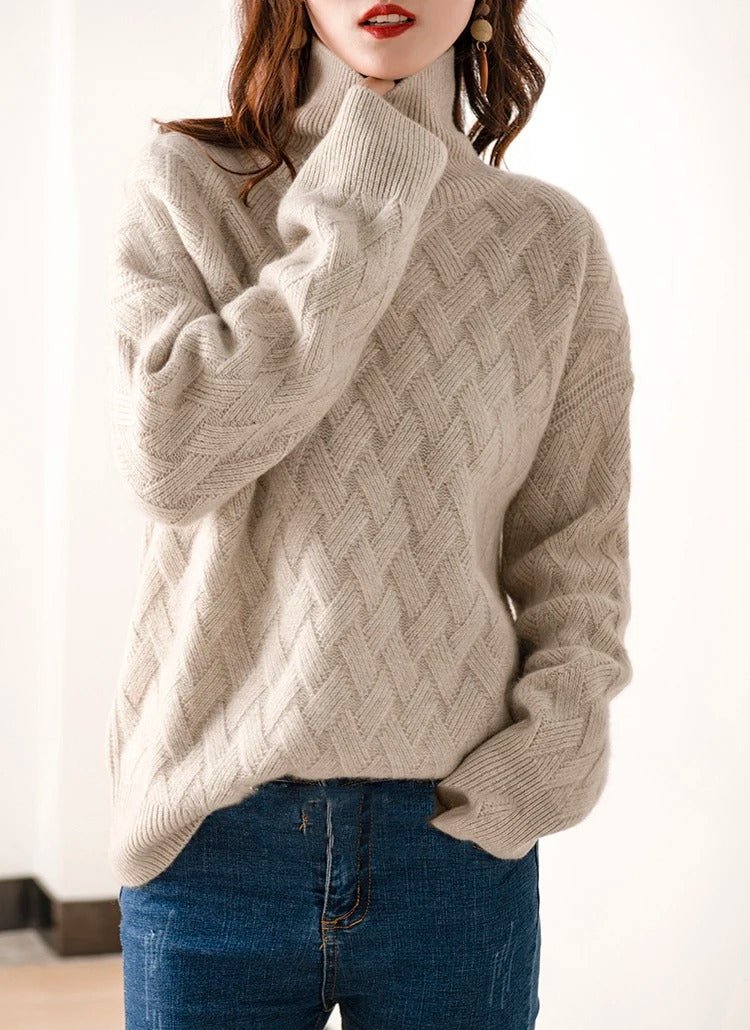 Oversized wintertrui - gezellige dames soft knit gebreide sweater