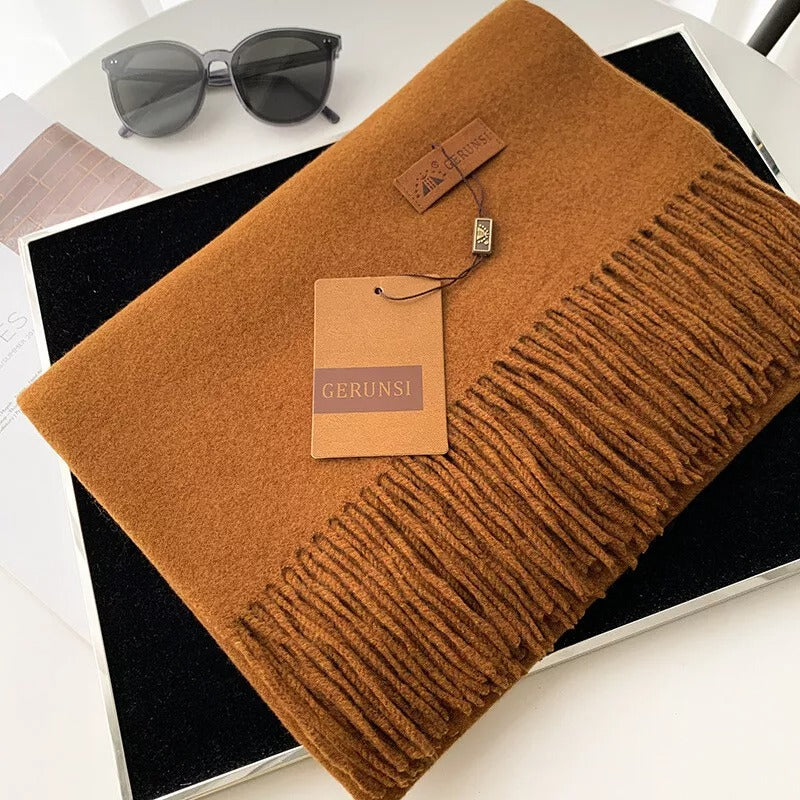 Luxe sjaal - zachte dames fringed omslagdoek