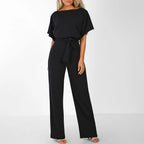 Jumpsuit - stijlvolle chique damesjumpsuit met riem