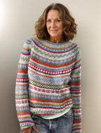 Veelkleurige Noorse trui - warme Scandinavische dames pullover - Bakkermode.nl