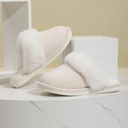 Warme pantoffels - dames huis slippers met pluche voering en luxe suède look in - Bakkermode.nl