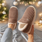 Warme pluchen pantoffels dames - zachte comfortabele slippers voor thuis - Bakkermode.nl