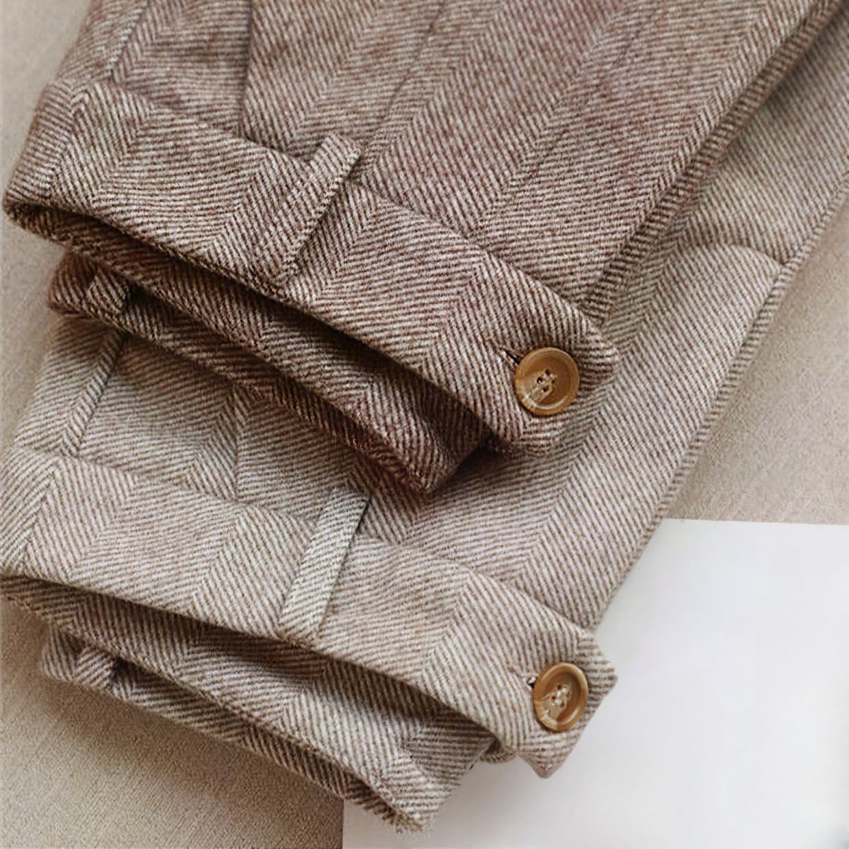 Op maat gemaakte broeken - elegant voor dames in een herringbone stijl