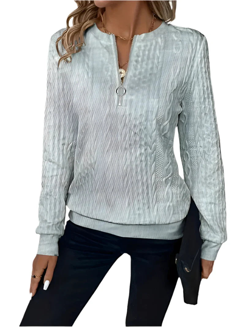 Sweater met rits - Bakkermode.nl