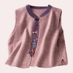 Garen gebreide mouwloze vest - elegante dames cardigan