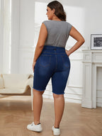 Dames denim shorts met hoge taille - veelzijdige bermuda's voor zomerse uitjes