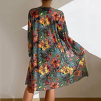 3-delige vrouwen bikini set met tropische print - hoge taille zwemkleding met sheer cover-up voor zonnige stranddagen