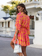 Floral mini jurk - elegante cocktailoutfit voor dames