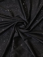 Dames zwarte glinsterende flared broeken - stijlvol en trendy