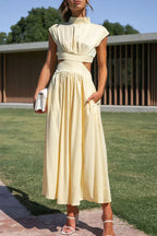 Maxi cut-out jurk - verfijnde avonddress