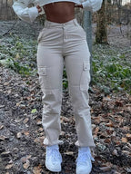 Cargo broeken - trendy hoge taille broeken voor stijl en gemak