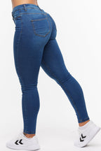 Slim fit jeans - hoge taille dames denimbroeken