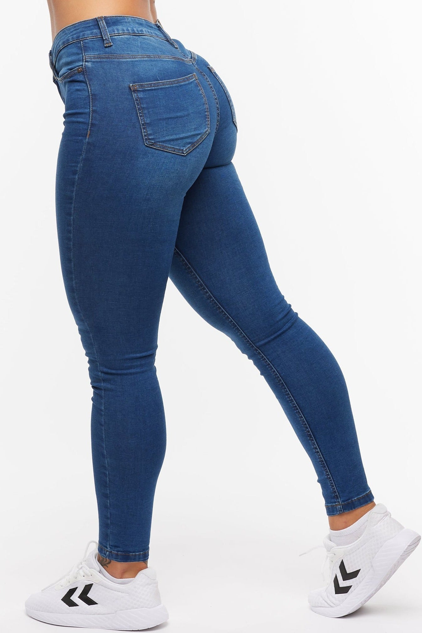Slim fit jeans - hoge taille dames denimbroeken