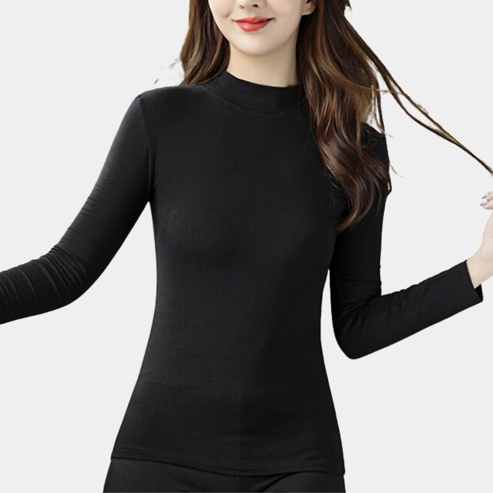 2-delige set - zachte lange mouwen top en leggings voor dames