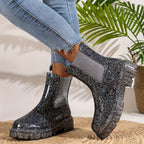 Stijlvolle dames enkellaarzen - trendy chelsea boots