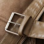 Shearling bikerjack - stijlvolle damesjas van suède - Bakkermode.nl