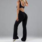 Strakke yoga bodysuit - casual naadloos met open details dameskleding - Bakkermode.nl