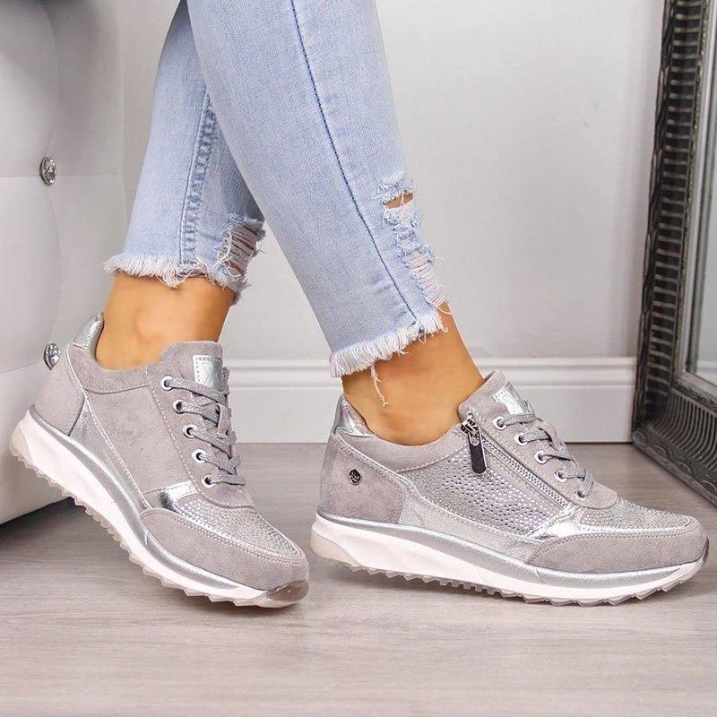 Dames casual sneakers - stijlvolle lichte sportschoenen