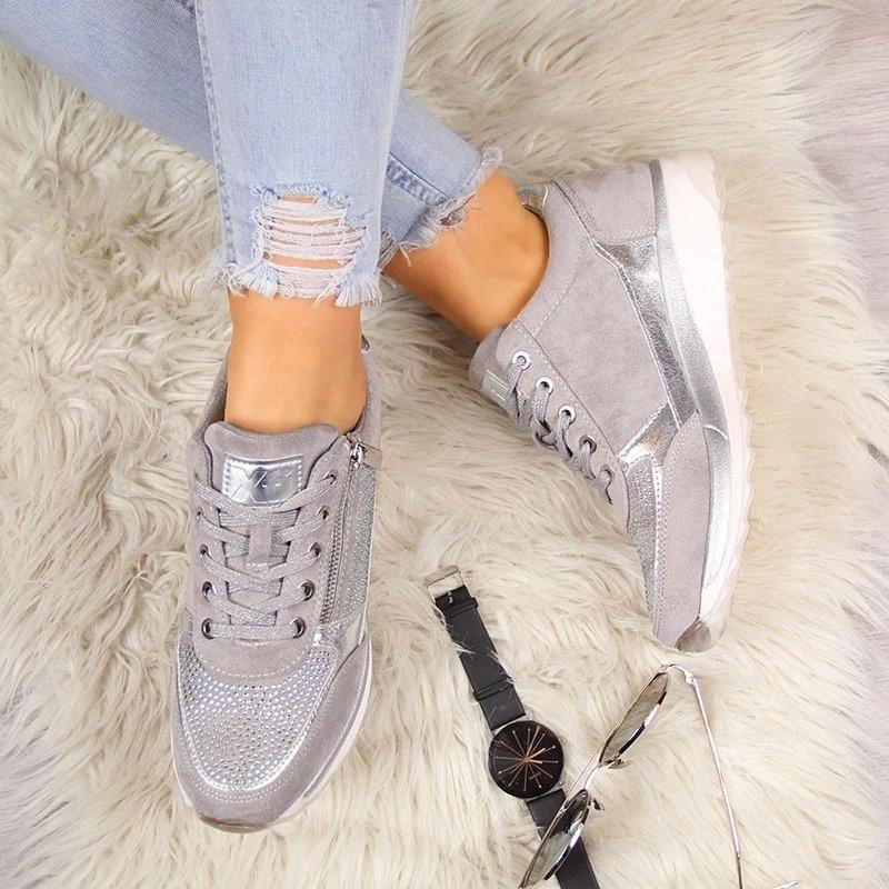 Dames casual sneakers - stijlvolle lichte sportschoenen