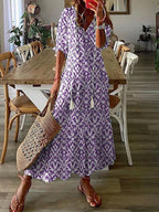 Maxi jurk -luchtige zomerjurk met boho charme