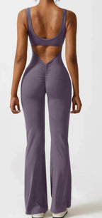 Strakke yoga bodysuit - casual naadloos met open details dameskleding - Bakkermode.nl