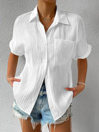 Korte mouw blouse - stijlvolle dames top voor casual wear