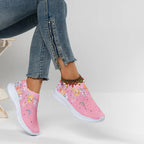 Orthopedische sneakers - dames slip-on schoenen met bloemenpatroon