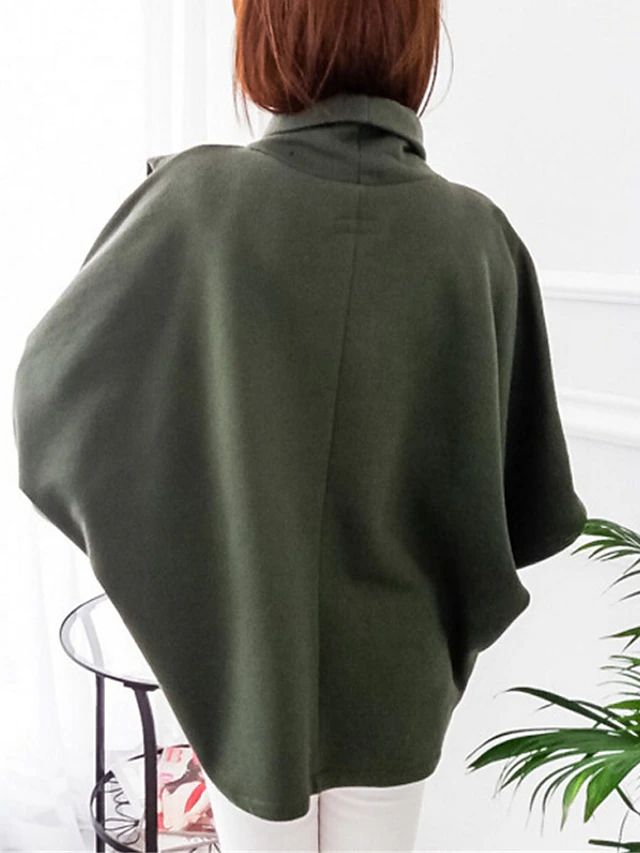 Batwing poncho - trendy oversized sweater voor dames