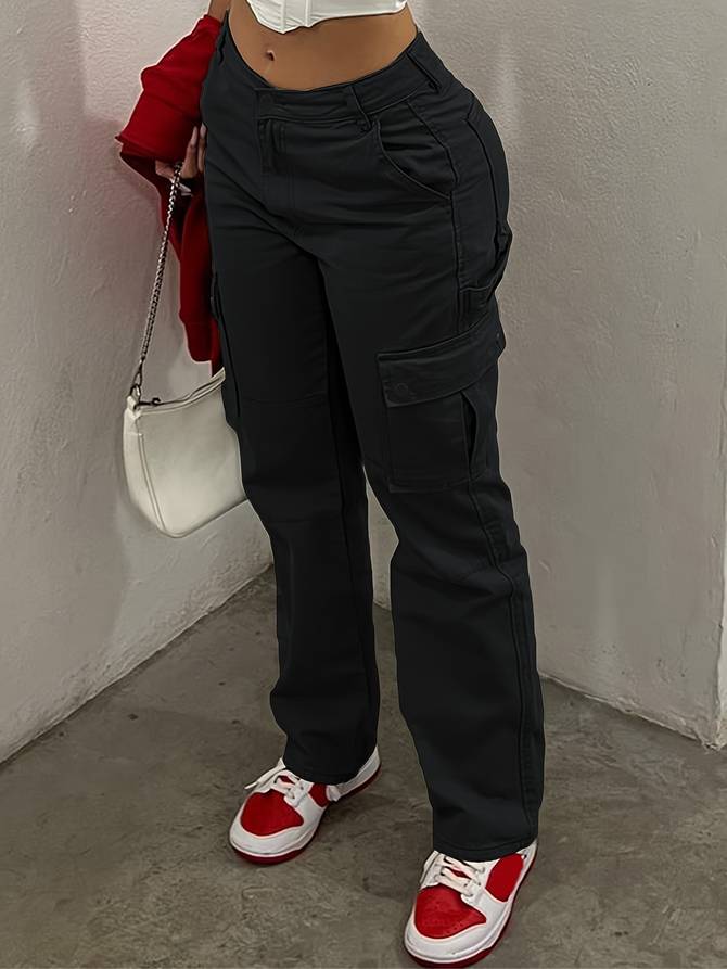 Cargo broeken - trendy hoge taille broeken voor stijl en gemak