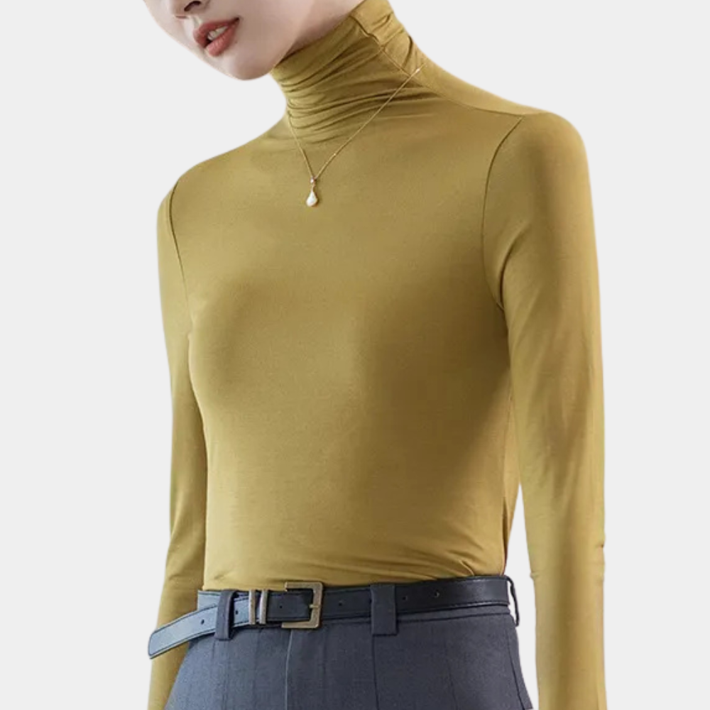Dames hoge nek top - stijlvolle turtleneck
